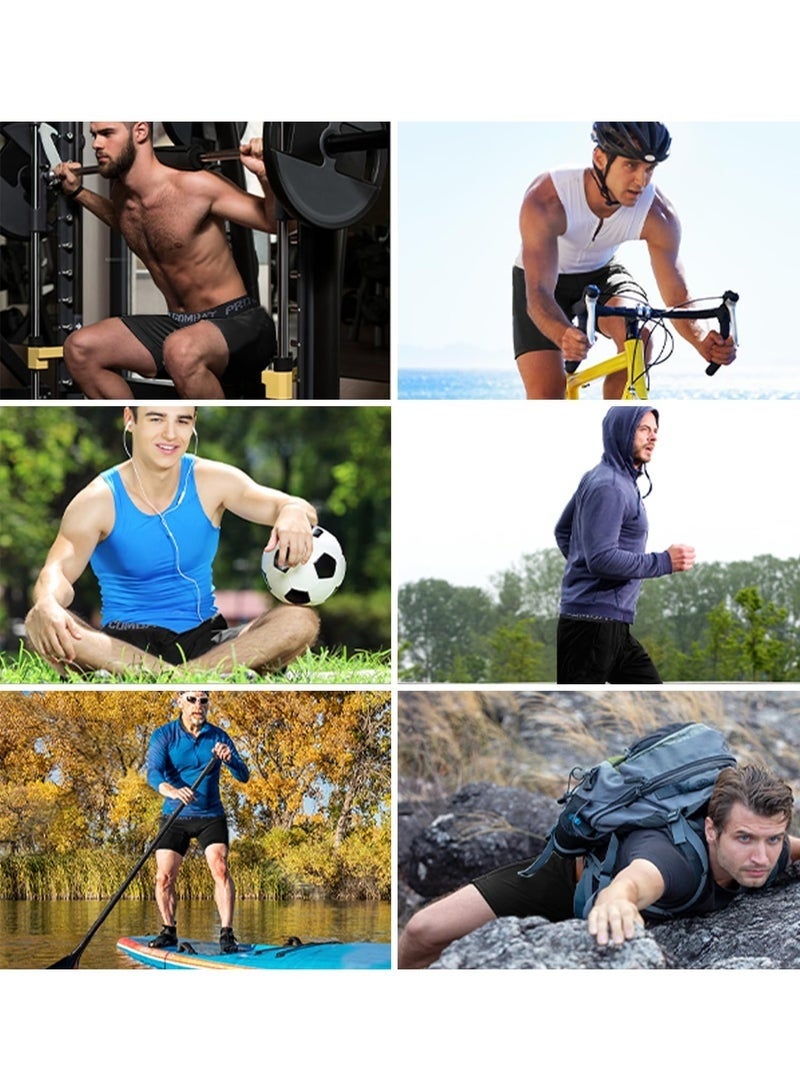 (XL)Mens Compression Shorts Sports Running Tights Underwear Athletic Workout Spandex Base Layer Short for Biker Training - Image 4