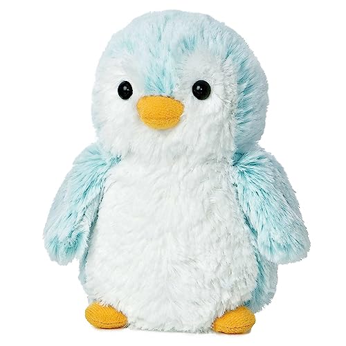 Aurora Playful Pompom Penguin Brights Stuffed Animal Vibrant Companions for Warm Cuddles Perfect for Adults Kids and Birthdays Blue 6 Inches - Image 5