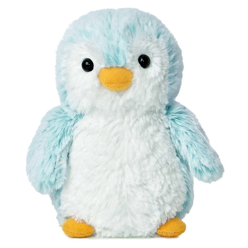 Aurora Playful Pompom Penguin Brights Stuffed Animal Vibrant Companions for Warm Cuddles Perfect for Adults Kids and Birthdays Blue 6 Inches - Image 3