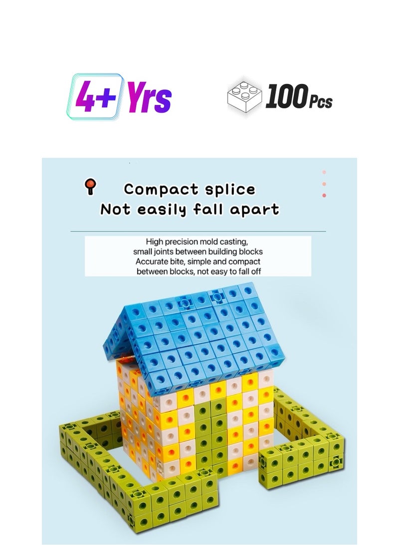 100-Piece Linking Cube Building Set  - Image 4