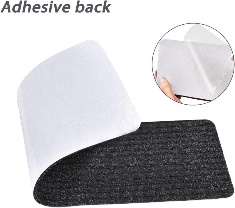 MBIGM Non-Slip Carpet Stair Tread Mat 30" x 30" Landing Rug-Matching Mat Non-Skid Safety Rug Slip Resistant - Black - Image 4