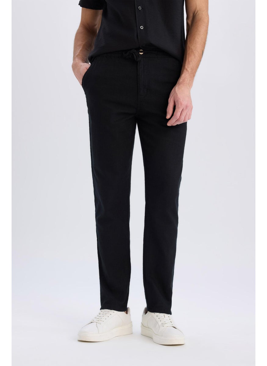 DeFacto Man Slim Fit Straight Leg Cotton Summer Joggers  - Image 1