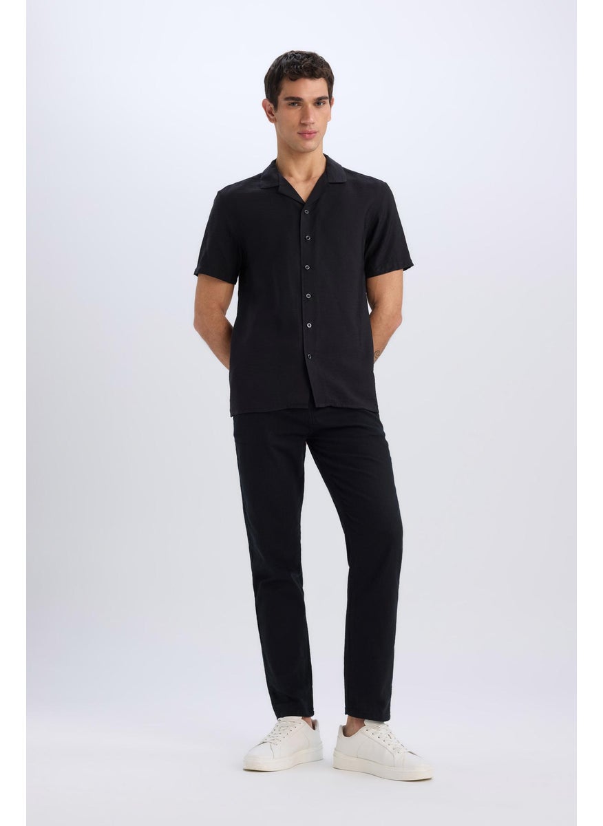 DeFacto Man Slim Fit Straight Leg Cotton Summer Joggers  - Image 3