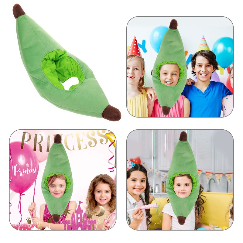 Banana Hat: Banana Shape Hat Cotton Fruit Headwear For Adults Kids - Party Costume Accessory For Halloween Cosplay Photo Props Dress Up Events - Image 5