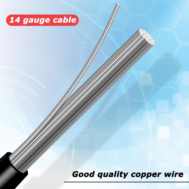 Frienda 8 Pack 14 Awg SAE Connectors Cable 1 Feet SAE Extension Cable Compatible with 2 Pin Single Plug Disconnect, Power Automotive Extension Connectors for Motorcycles, Cars, Solar Panels, Chargers - Image 4