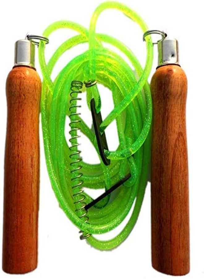 StarX Star X WOODENHANDLE Skipping Rope, Adult (Blue/Yellow) | Gym Equipment for Home Gym Workout Weight Lifting Strength Training & Exercise Fitness Gym Accessories - Image 3