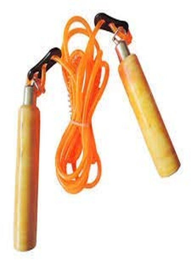 StarX Star X WOODENHANDLE Skipping Rope, Adult (Blue/Yellow) | Gym Equipment for Home Gym Workout Weight Lifting Strength Training & Exercise Fitness Gym Accessories - Image 4