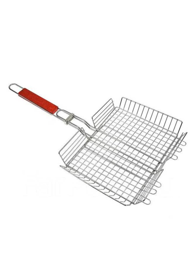 بيسبل سلة شواء محمولة – سلة شواية من الفولاذ للشواء في الهواء الطلق، مقاس 32×26 سم – BB3526 - Image 2
