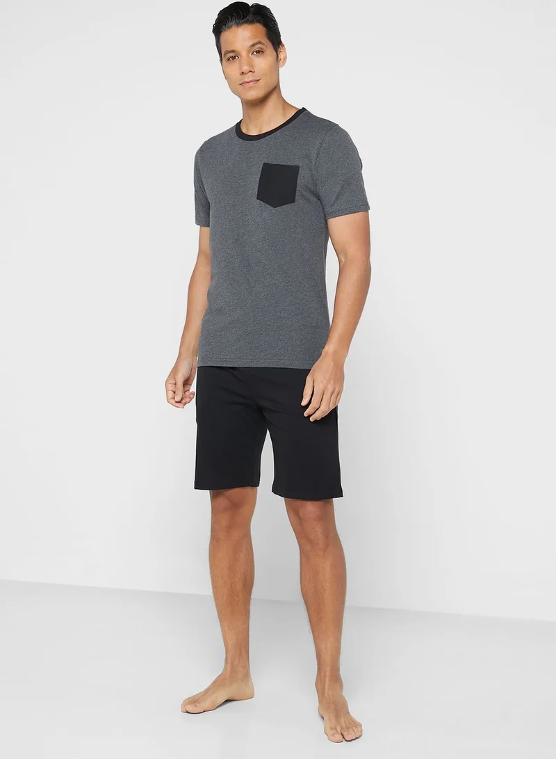 Seventy Five Pocket T Shirt Nightwear Set