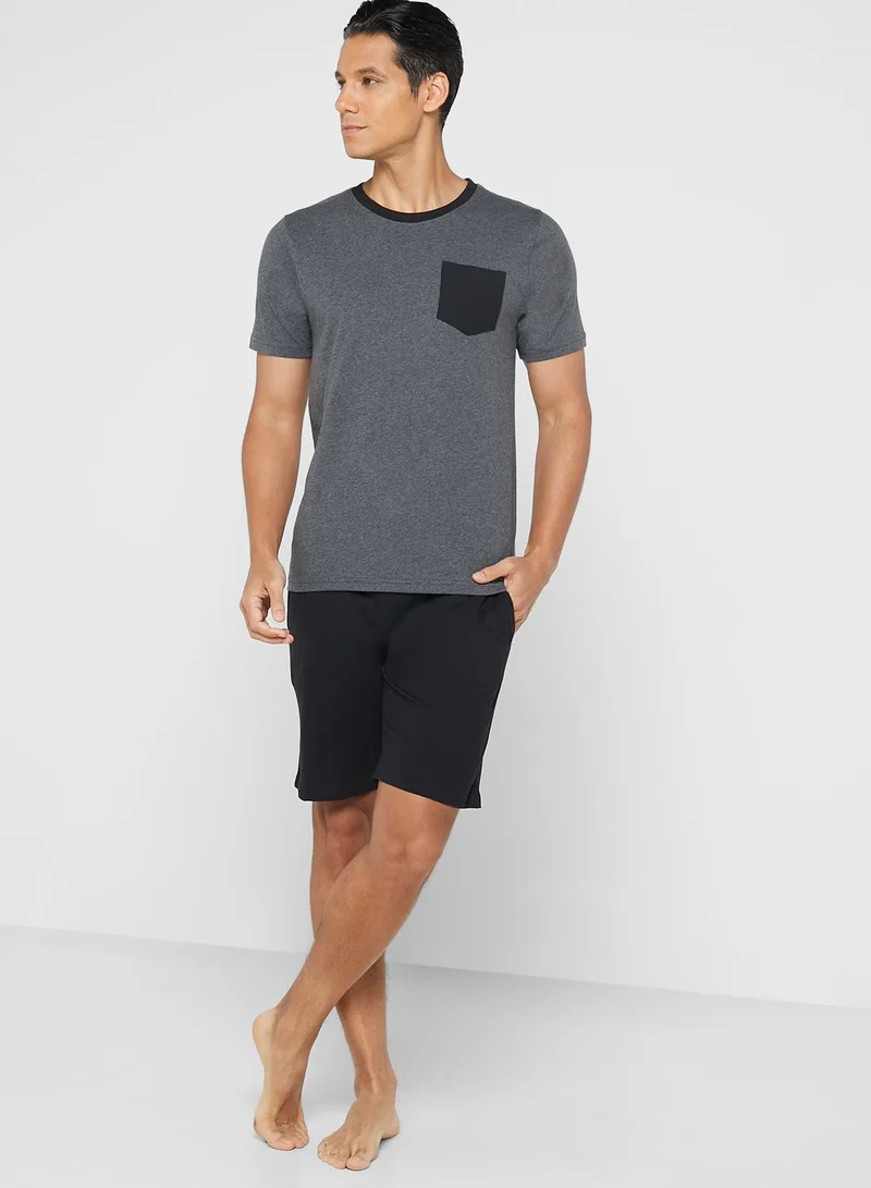 Seventy Five Pocket T Shirt Nightwear Set