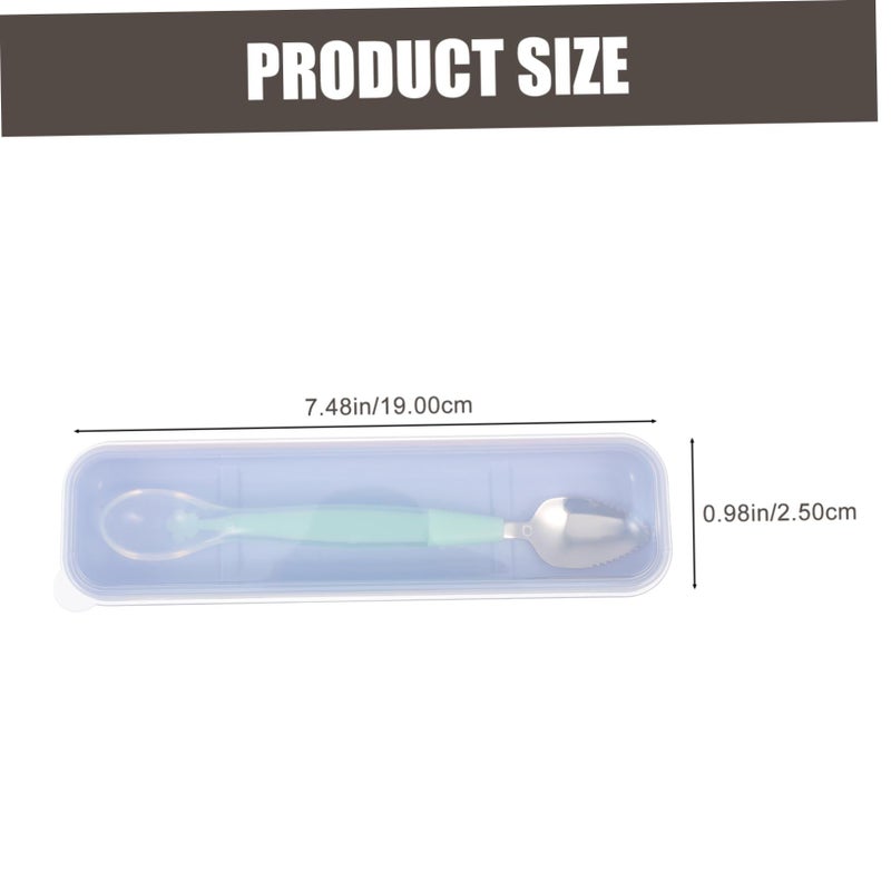 2 Headed Baby Feeding Spoons with Travel Storage Box for Purees - Image 3