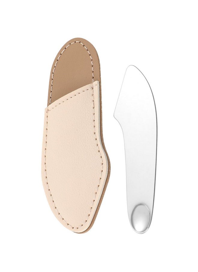 POPETPOP - POPETPOP Makeup Spatula Foundation Spatula- Korean Cosmetic Spatula, Stainless Steel Facial Spatula Professional Foundation Palette Mixer Facial Cosmetic Makeup Tool - Image 1