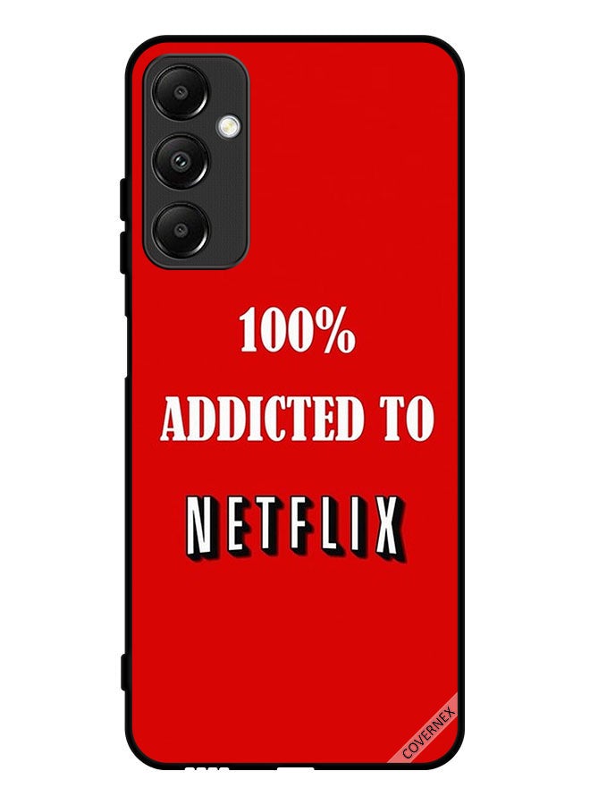 Covernex Protective Case Cover For Samsung Galaxy A05s 100% Addicted To Netflix - Image 1