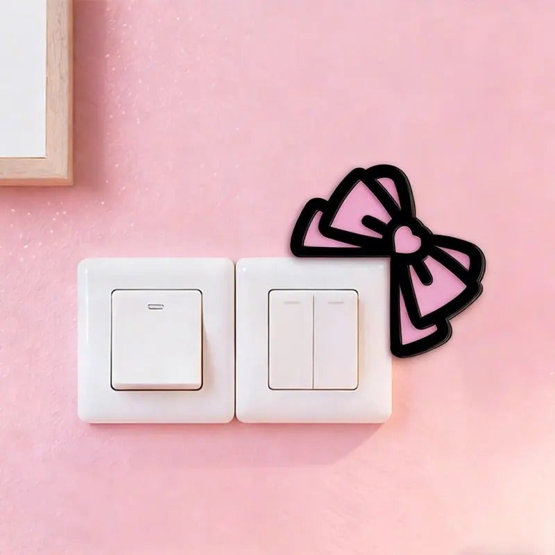PETO Cute Bow Monitor Corner Decor, Elegant Desktop Decoration for Home Office, Durable Office Desk Accessory and Decorative Desk Sign, Decorative Plaque, Perfect Gift for Women - Image 5