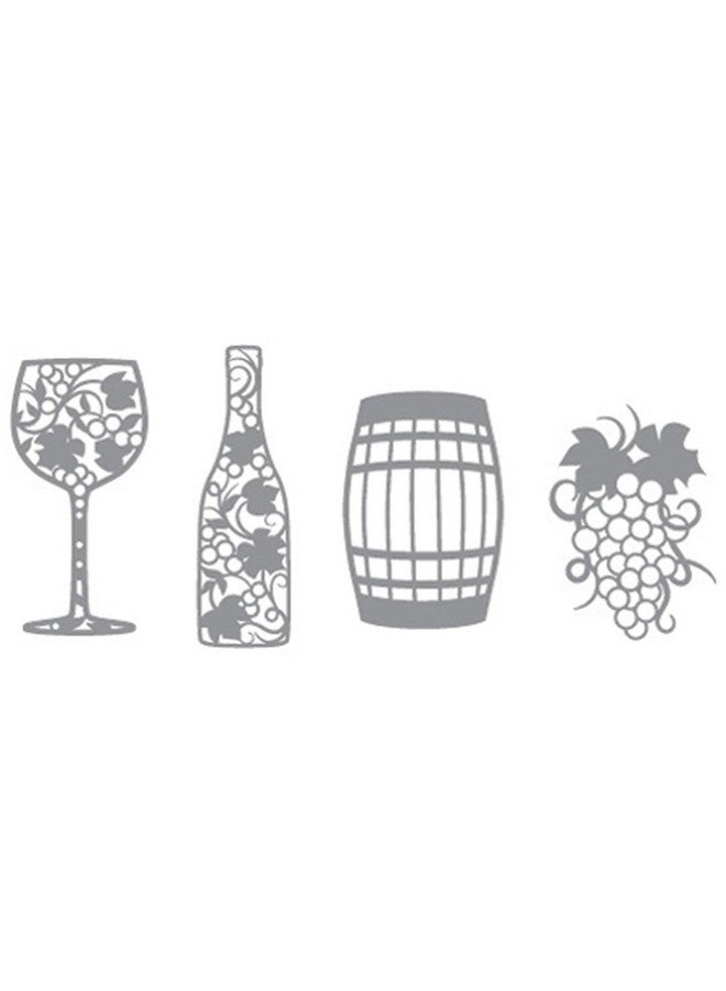 Karen Foster Design Thinments Metal Scrapbooking Embellishment Winery - Image 2