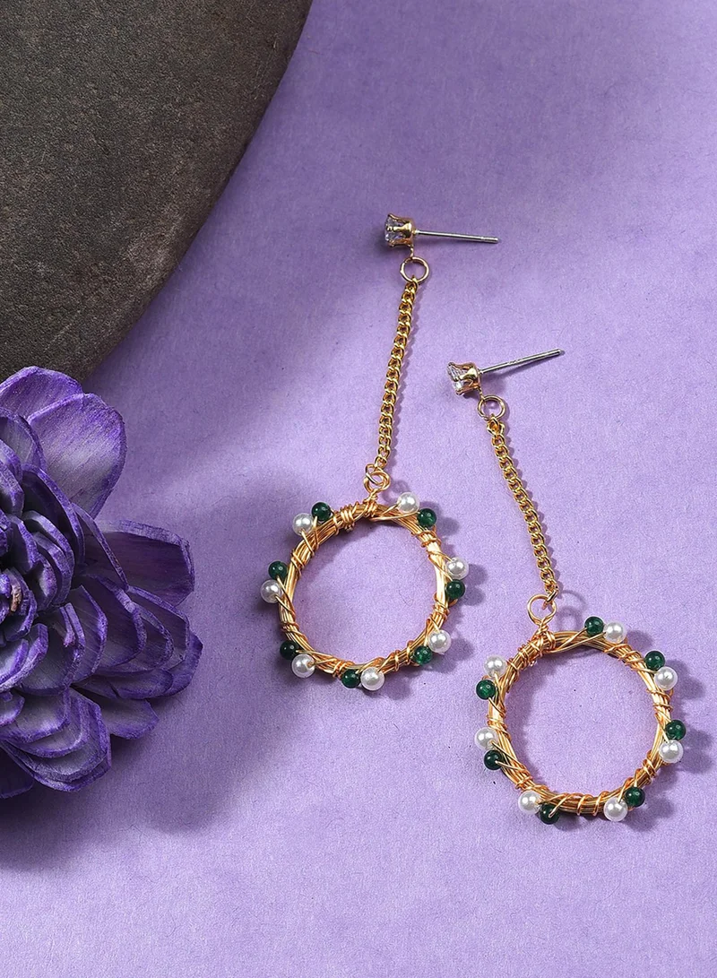 SOHI Contemporary Artificial Drop Earring Jewellery