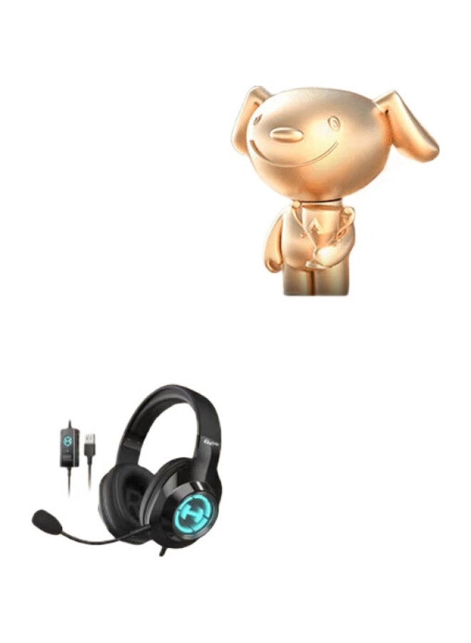 Edifier Hecate G2Pro Usb 7.1 Channel Abyss Light Gaming Headset, E-Sports Headphones, Over-Ear Computer Headset For Online Classes And Office, With Microphone, Wired Control, Black - Image 2