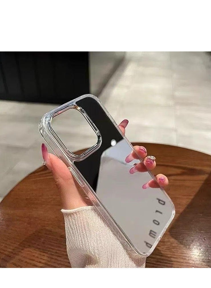 غطاء هاتف مرآة لهاتف iPhone 16 Pro - غطاء مرآة المكياج، أنيق وواقي - Image 1