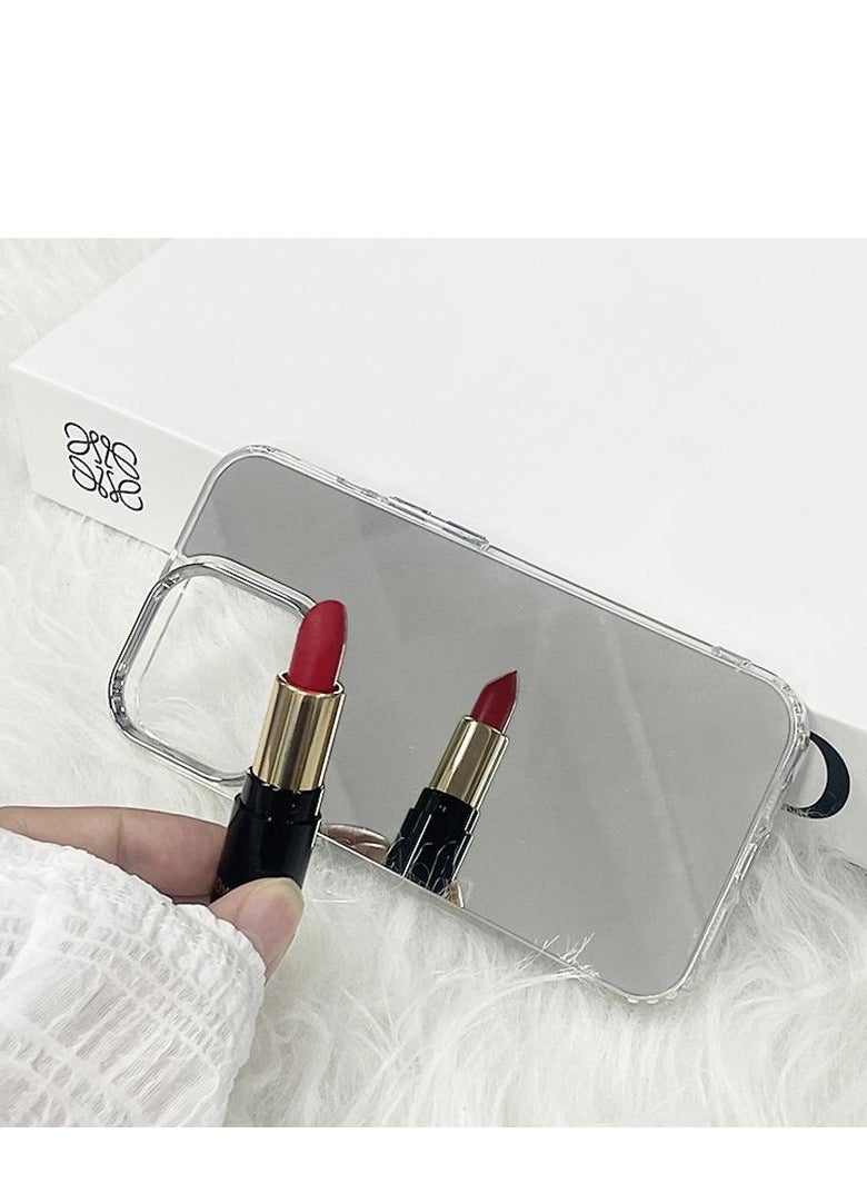 غطاء هاتف مرآة لهاتف iPhone 16 Pro - غطاء مرآة المكياج، أنيق وواقي - Image 3