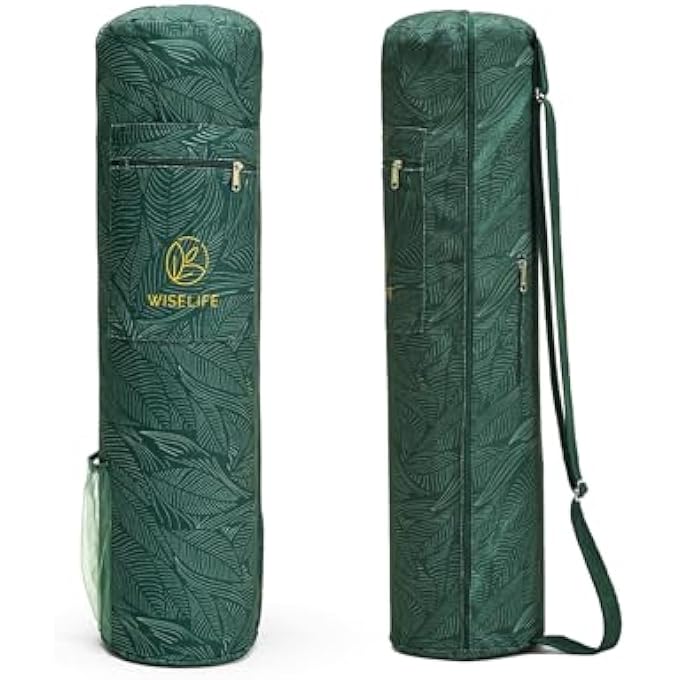 WISELIFE Classic Yoga Mat Bag Adjustable Shoulder Carry - Image 1