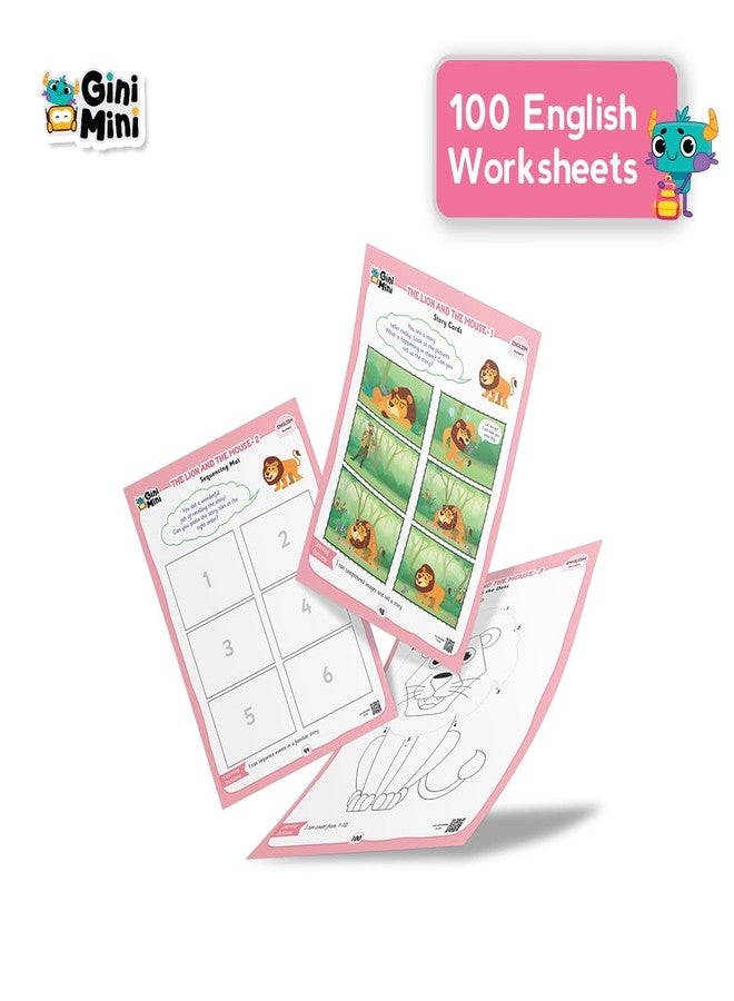 GiniMini 300 Nursery Worksheets for 2 3 4 5 6 Years, Fun Learning Activities, Return & Birthday Gifts for Boys, Girls (English, Maths, Science, & EVS) - Image 4