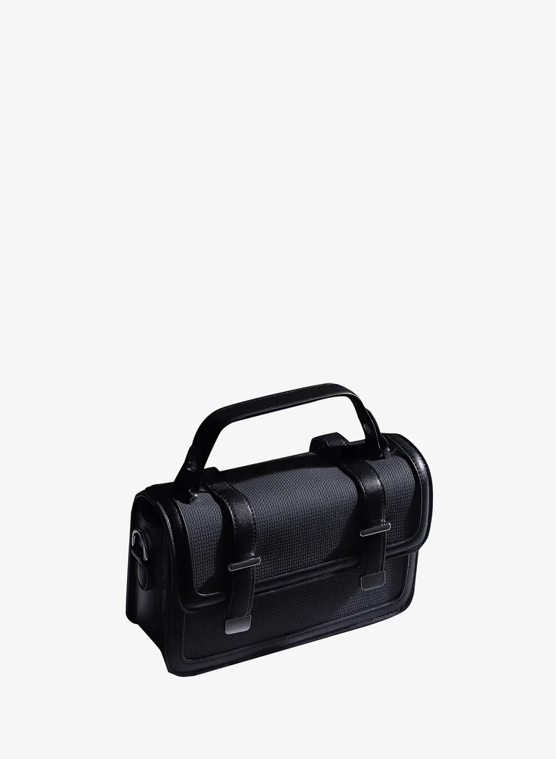 Haute Sauce Textured Flap Handbag