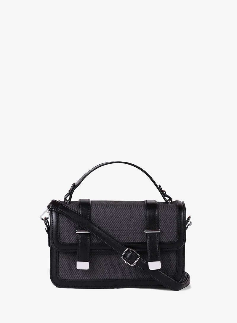 Haute Sauce  Textured Flap Handbag for Women | Best Price UAE