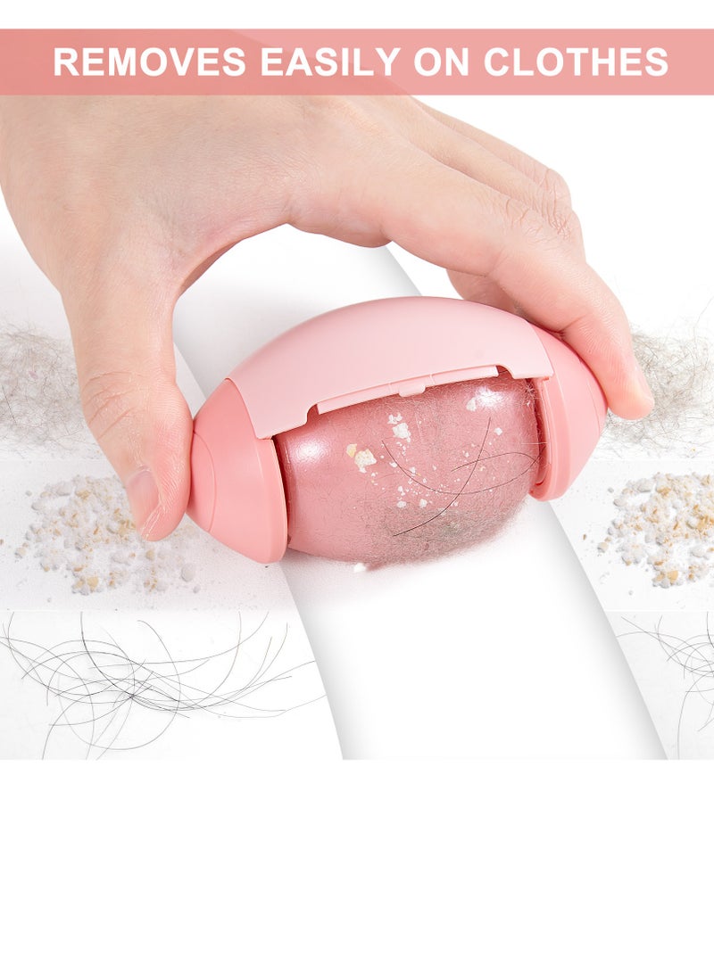 SYOSI Washable Pet Hair Remover Reusable Lint Roller Ball Travel Gel Pink - Image 3