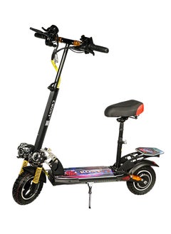 Crony V10+ Led High-Speed Electric Scooter, 150OW 48v/12ah Battery Dual Disc Brakes, Front/Rear Suspension, 120kg Load – Aluminum Alloy Frame, Triple Led Headlamp, Bluetooth Speaker, Lcd Display & Mobile Phone Holder – 1-Year Motor Warranty  - Image 2