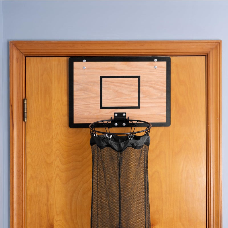 Fury Strike Wooden Basketball Hamper – Basketball Hoop Laundry Basket Over the Door – Basketball Room Decor - Image 5