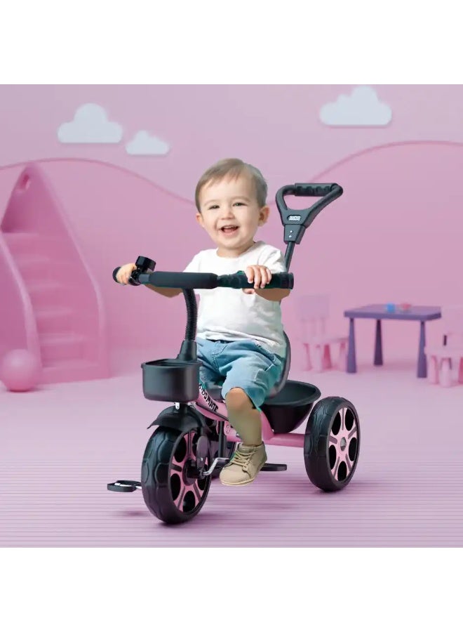 kidmate Kidsmate Junior Tricycle for Kids with Parental Control | Cycle for Kids 1-4 Years | Pink - Image 5
