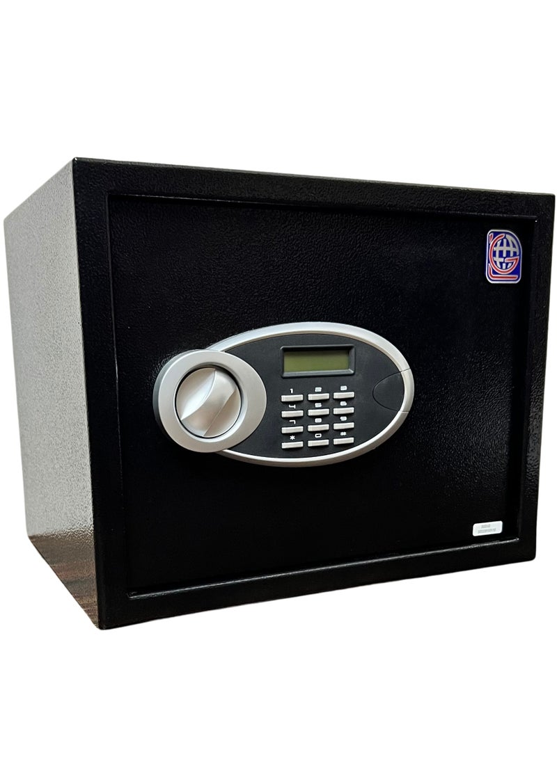 LOTFY GROUP LG Safebox Code 30EUD 30*38*30CM  Black Colour Home Office Safebox - Digital Display and Key Lock  - Image 1