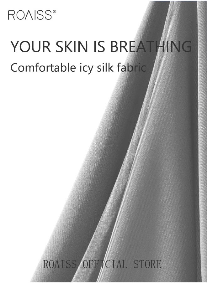 3 Pack of Briefs Ice Silk Refreshing Silky Lightweight Breathable Seamless Youth for Men Summer