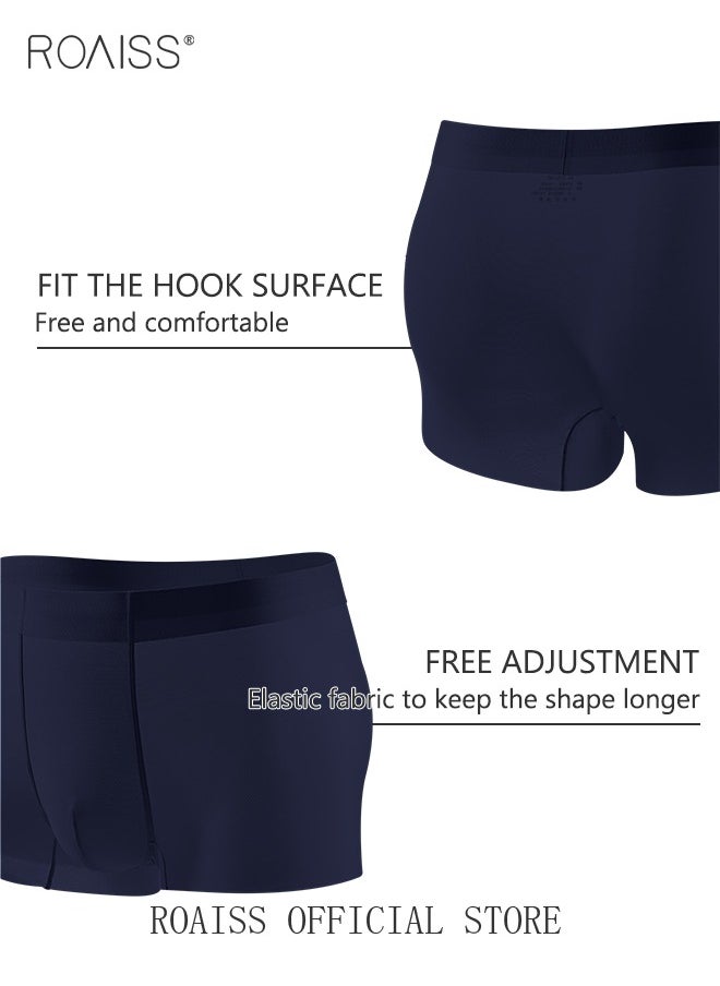 3 Pack of Briefs Ice Silk Refreshing Silky Lightweight Breathable Seamless Youth for Men Summer