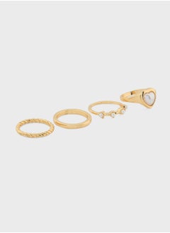 4 Pack Mix Pearl Ring