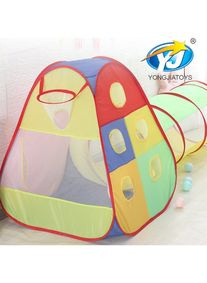 Yongjia Children's Indoor Playhouse Tunnel Tent Tulle Creative Ball Pool Playground Tent - Image 2