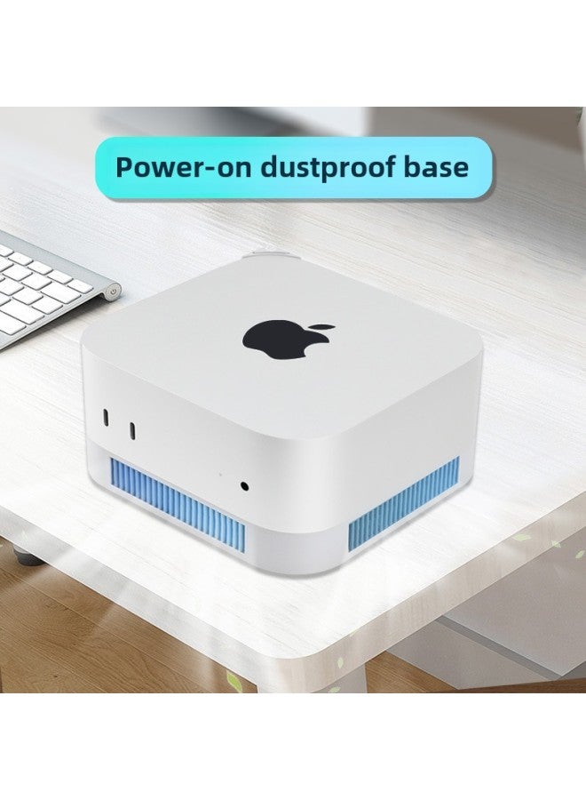 The Power-on Key Heat Dissipation Dust-proof Base Heightening Bracket Is Suitable For Apple Mac Mini4 M4 Computer Host Desktop-Color:Ordinary Cooling Model  - Image 2