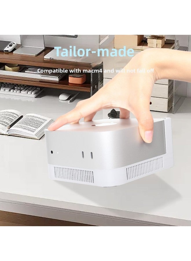 The Power-on Key Heat Dissipation Dust-proof Base Heightening Bracket Is Suitable For Apple Mac Mini4 M4 Computer Host Desktop-Color:Ordinary Cooling Model  - Image 3