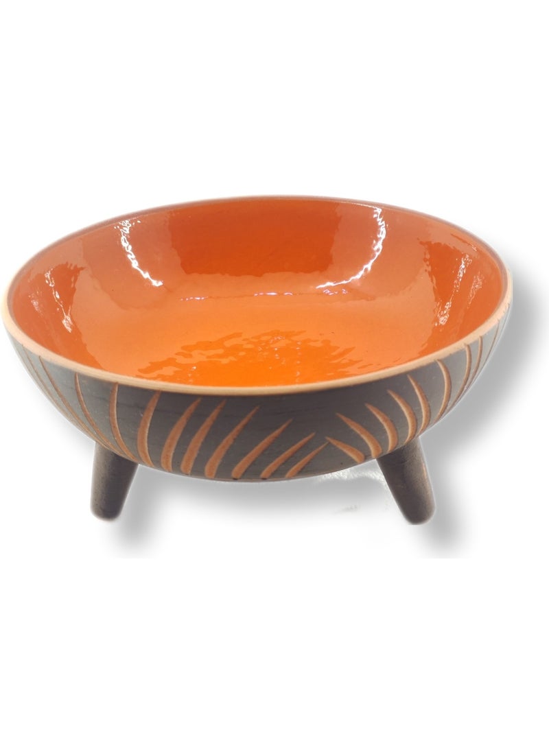 Çömlek Diyarı Pottery Land Decorative Footed Bowl  - Image 1