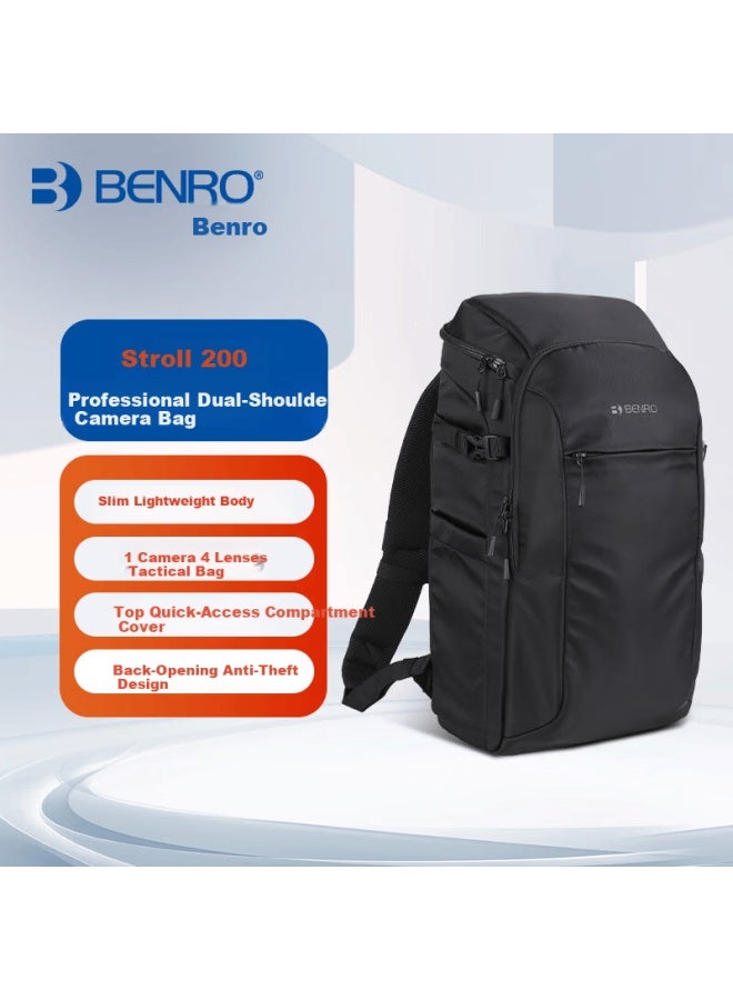 Benro Ramble 200 Outdoor Travel City Professional Camera Bag Stabilizer Drone Mirrorless Dslr Telephoto Lens Ultra-light Large Capacity Photography Bag - Image 1