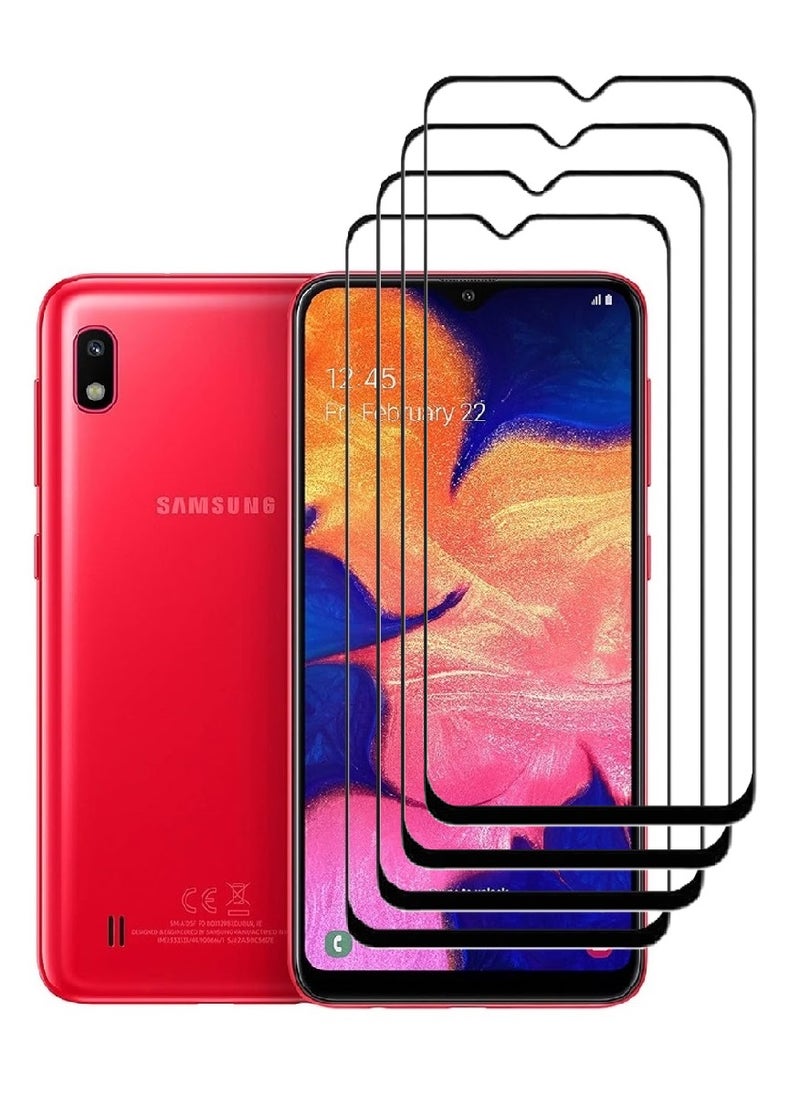 AINA 4 Pieces Tempered Glass Screen Protector 5D Designed For Samsung Galaxy A10e Full Glue Edge to Edge Full Screen Coverage And Bubble Free - Image 1