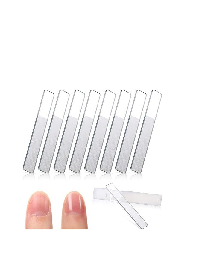 8 قطعة نانو لامعة ملف زجاج الأظافر الطبيعية ملف كريستال لامعة عازلة الملمع ، مع مجموعة الأظافر الطبيعية - Image 1
