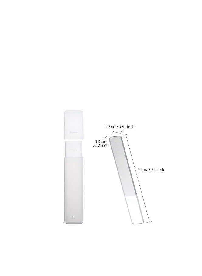 8 قطعة نانو لامعة ملف زجاج الأظافر الطبيعية ملف كريستال لامعة عازلة الملمع ، مع مجموعة الأظافر الطبيعية - Image 2