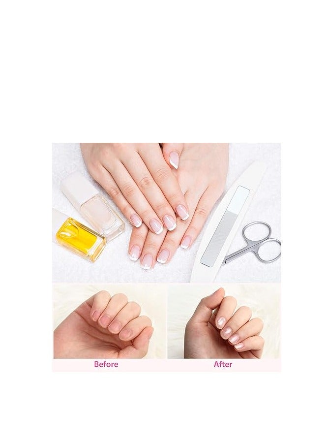 8 قطعة نانو لامعة ملف زجاج الأظافر الطبيعية ملف كريستال لامعة عازلة الملمع ، مع مجموعة الأظافر الطبيعية - Image 3