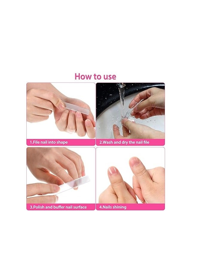 8 قطعة نانو لامعة ملف زجاج الأظافر الطبيعية ملف كريستال لامعة عازلة الملمع ، مع مجموعة الأظافر الطبيعية - Image 4