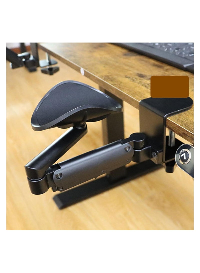 Generic New Metal Ergonomic Arm Rest Wrise Support Computer Home Office Mouse Hand Desk Adjustable Mouse Pad Armrest Bracket Console  - Image 4