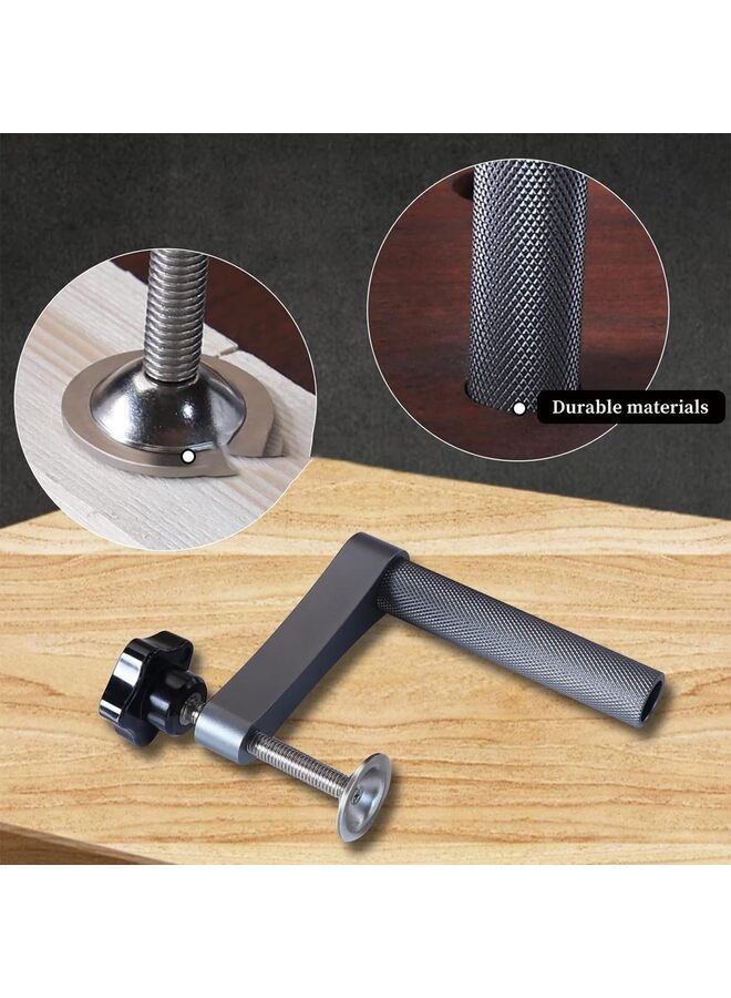 2pcs Bench Dog Clamp, Stable Holdfast Dog Hole Clamp,Adjustable Table Aluminum Table Clamps for Woodworking Tools (Material : 19MM) - Image 3