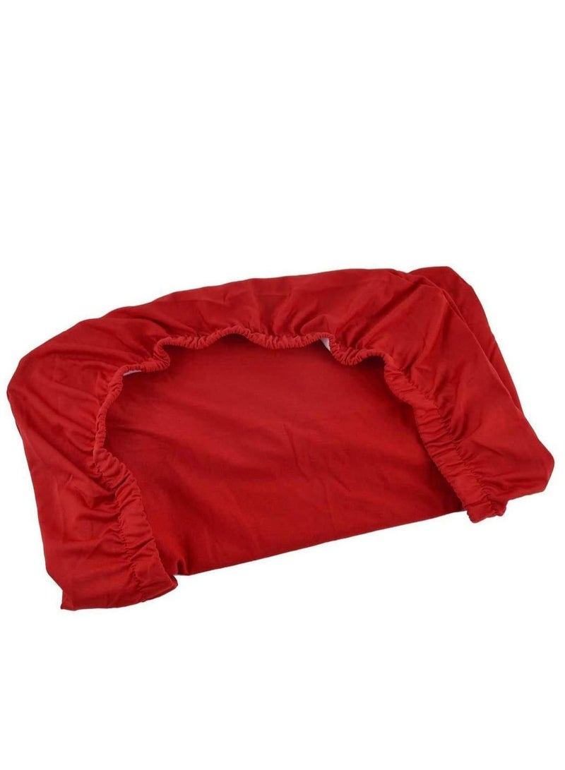 SYOSI Chair Covers for Dining Room Set of 6 Soft Stretch Chair Protectors Slipcovers Removable and Washable Red - Image 4