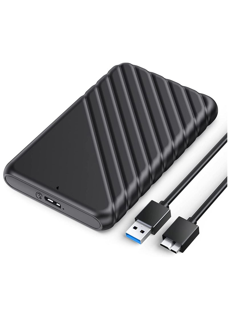 KASTWAVE - 2.5 inch External Hard Drive SSD Enclosure USB 3.0 to SATA3 7mm and 9.5mm SATA HDD SSD Tool with UASP Supported for PC Laptop and Mac - Image 1