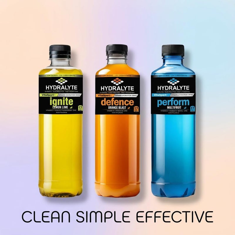 Hydralyte VitaSport+ Vitamin Hydration Drink Multifruit 500ml | Perform | Vitamin C, D, Biotin, Zinc | Electrolyte Replacement - Image 4